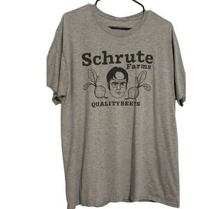 The Office Schrute Farms T-Shirt Quality Beets Graphic‎ Tee Mens Size XL